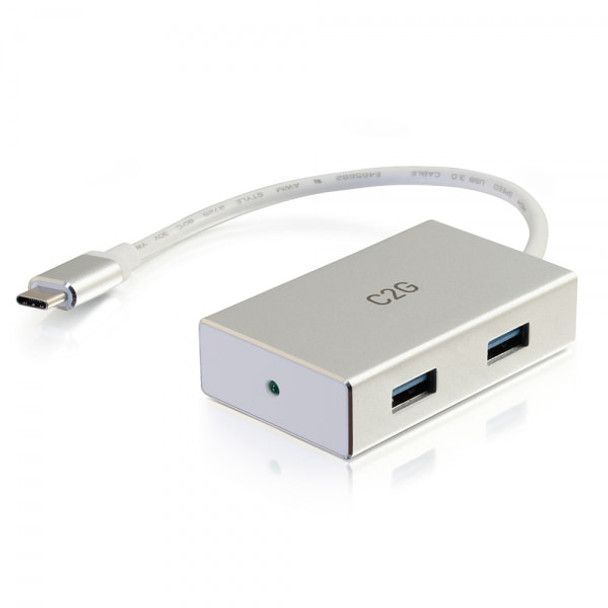 C2G 29827 interface hub USB 3.2 Gen 1 (3.1 Gen 1) Type-C 5000 Mbit/s Silver 757120298274 29827