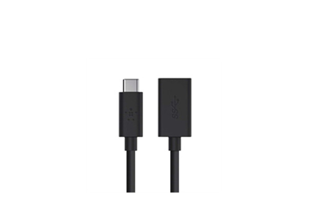 Belkin F2CU036btBLK USB cable USB 3.2 Gen 1 (3.1 Gen 1) USB C USB A Black 745883692378 F2CU036BTBLK