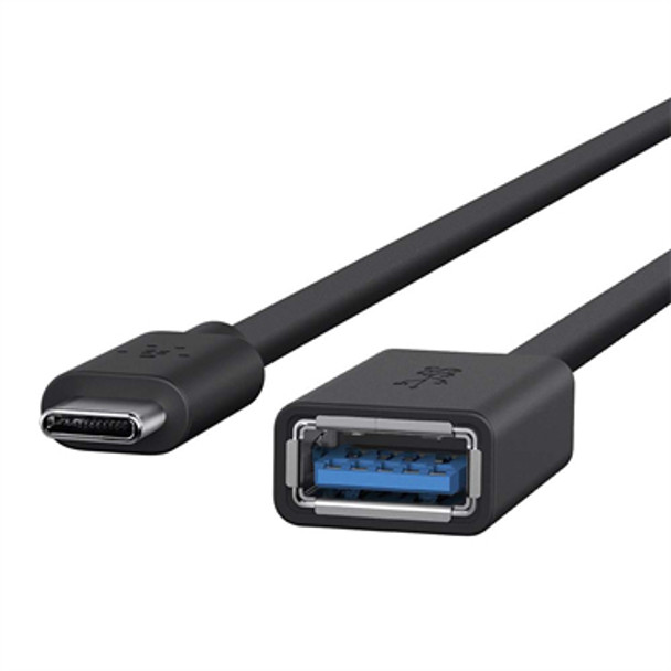 Belkin F2CU036btBLK USB cable USB 3.2 Gen 1 (3.1 Gen 1) USB C USB A Black 745883692378 F2CU036BTBLK