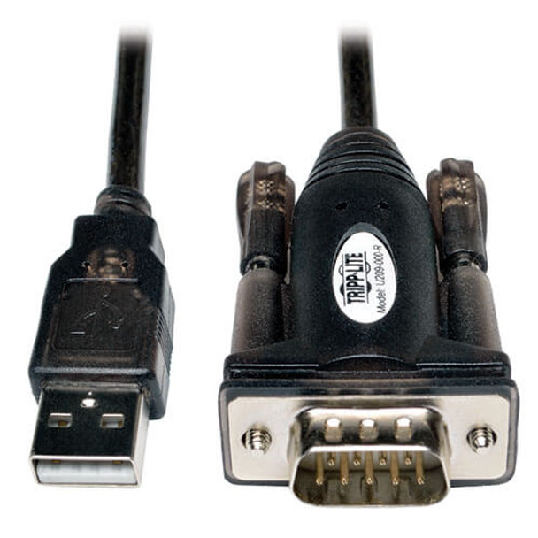 Tripp Lite USB to Serial Adapter Cable (USB-A to DB9 M/M), 1.52 m (5-ft.) 037332095640 U209-000-R