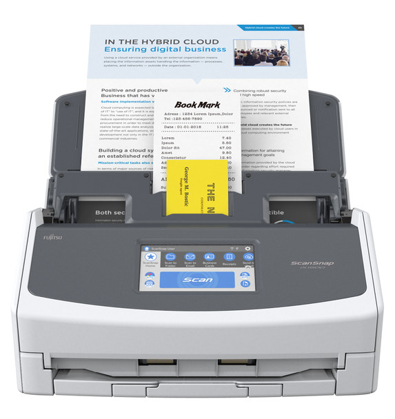 Fujitsu Scansnap Ix1600 Adf + Manual Feed Scanner 600 X 600 Dpi A4 Grey, White 097564309717 Pa03770-B615
