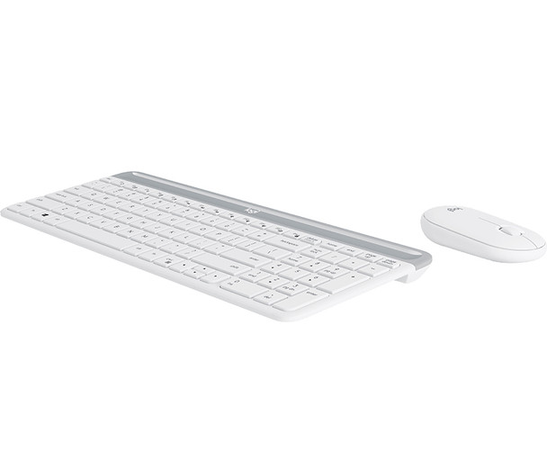 Logitech Slim Wireless Combo MK470 keyboard RF Wireless White 097855154095 920-009443