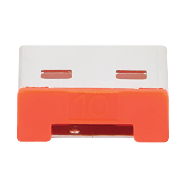 Tripp Lite USB-A Port Blockers, Red, 10 Pack 037332253606 U2BLOCK-A10-RD