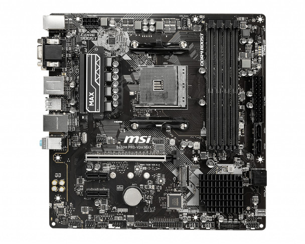 Msi B450M Pro-Vdh Max Amd B450 Socket Am4 Micro Atx 824142194430 B450Pvdhmax