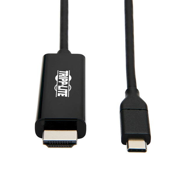 Tripp Lite USB-C to HDMI Adapter Cable (M/M) - 3.1, Gen 1, Thunderbolt 3, 4K @ 60 Hz, Converter on HDMI End, Black, 1.83 m 037332237101 U444-006-H4K6BE