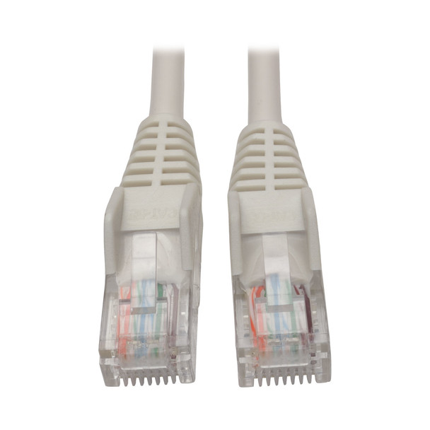 Tripp Lite Cat5e / Cat5 350MHz Snagless Molded UTP Patch Cable (RJ45 M/M), White, 4.57 m 037332204226 N001-015-WH