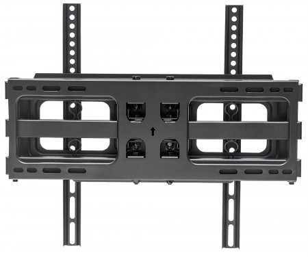 Manhattan TV & Monitor Mount, Wall, Full Motion, 1 screen, Screen Sizes: 32-55", Black, VESA 100x100 to 400x400mm, Max 40kg, LFD, Tilt & Swivel with 3 Pivots, Lifetime Warranty 766623461344 461344