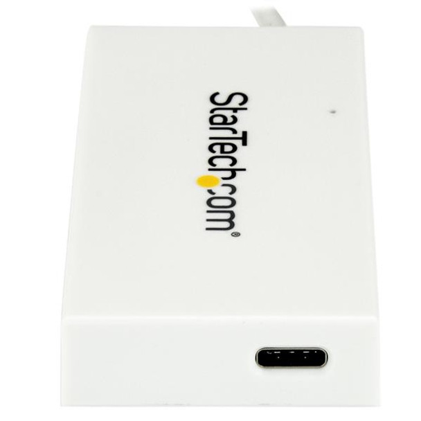 Startech.Com 4-Port Usb-C Hub - Usb-C To 1X Usb-C And 3X Usb-A - Usb 3.0 Hub - White 065030871136 Hb30C3A1Cfbw