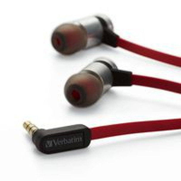 Verbatim 99210 Headphones/Headset In-Ear Red, Silver 023942992103 99210