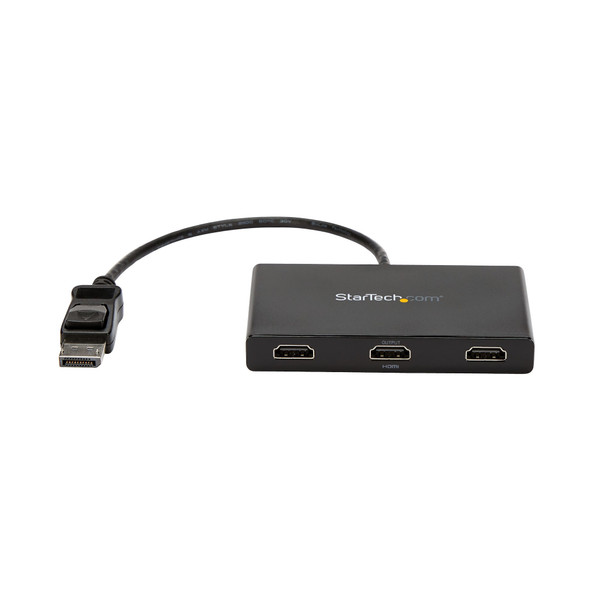 StarTech.com 3-Port Multi Monitor Adapter - DisplayPort 1.2 to 3x HDMI MST Hub - Triple 1080p HDMI Monitors - Video Splitter for Extended Desktop Mode on Windows PCs Only - DP to 3x HDMI 065030861526 MSTDP123HD