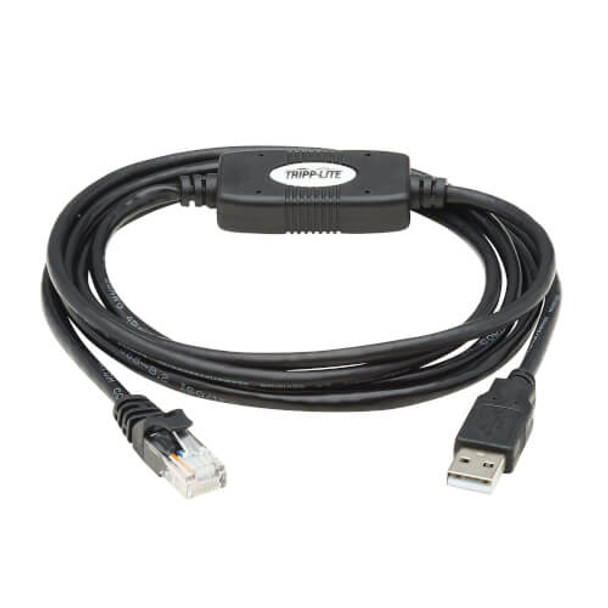 Tripp Lite Usb-A To Rj45 Rollover Console Cable (M/M) - Cisco Compatible, 250 Kbps, Black, 1.83 M 037332222107 U009-006-Rj45-X