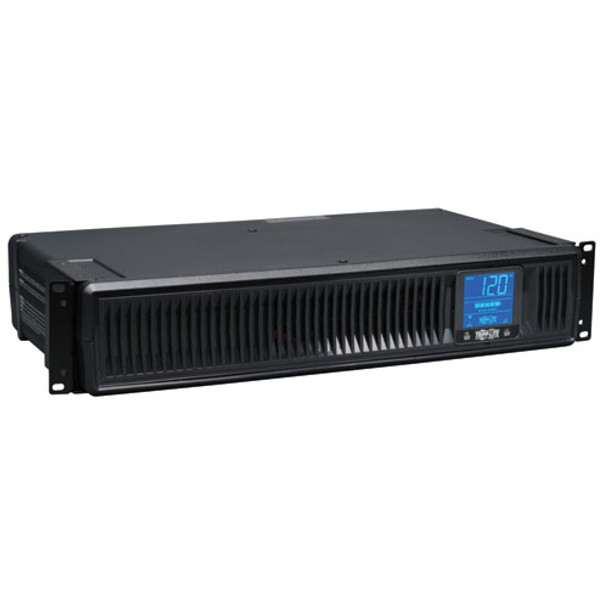 Tripp Lite SmartPro LCD 120V 1500VA 900W Line-Interactive UPS, Extended Run, 2U Rack/Tower, LCD Display, USB, DB9 Serial 037332159885 SMART1500LCDXL