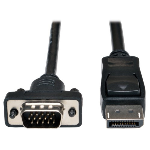 Tripp Lite DisplayPort 1.2 to VGA Active Adapter Cable, DP with Latches to HD15 (M/M), 1920 x 1200 / 1080p, 0.91 m 037332191922 P581-003-VGA-V2