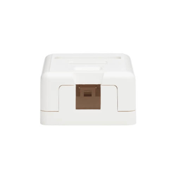 Tripp Lite Surface-Mount Box for Keystone Jack - 1 Port, White 037332249623 N082-001-WH