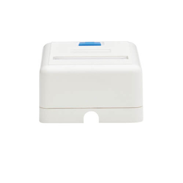 Tripp Lite Surface-Mount Box for Keystone Jack - 1 Port, White 037332249623 N082-001-WH