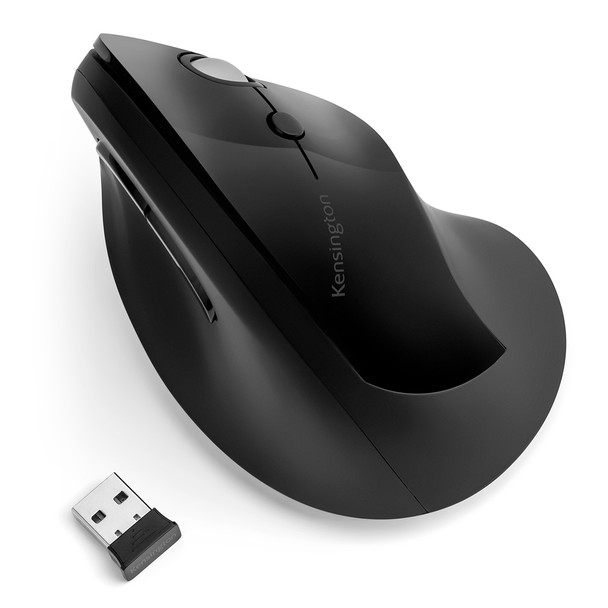 Kensington Pro Fit Ergo Vertical Wireless Mouse Right-hand Bluetooth 1600 DPI K75501WW 0085896755012