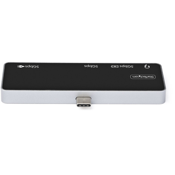 StarTech.com USB C Multiport Adapter - USB-C to 4K 60Hz HDMI 2.0, 100W Power Delivery Pass-Through Charging, 3-Port USB 3.0 Hub, Audio - USB-C Mini Dock - Portable USB Type-C Travel Dock DKT30ICHPD