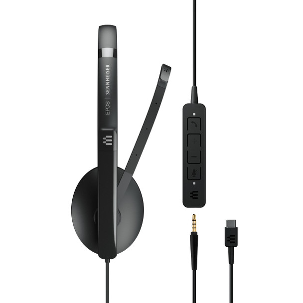 EPOS SC 165 USB-C Wired binaural UC headset with 3.5 mm jack and USB-C connectivity, 1000920 840064407212