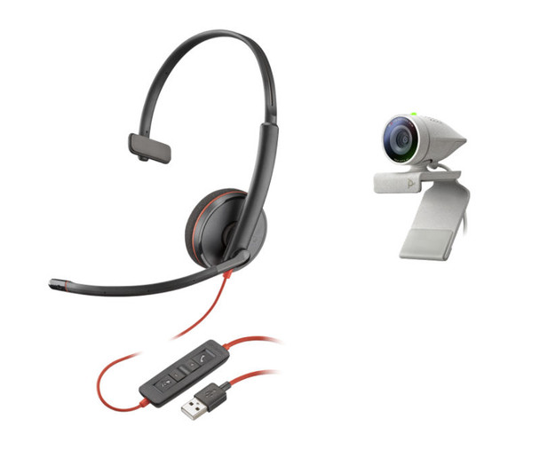 PLANTRONICS HEADSET STUDIO P5 KT BLACKWIRE 3210 USB-A 2200-87120-025 017229175037