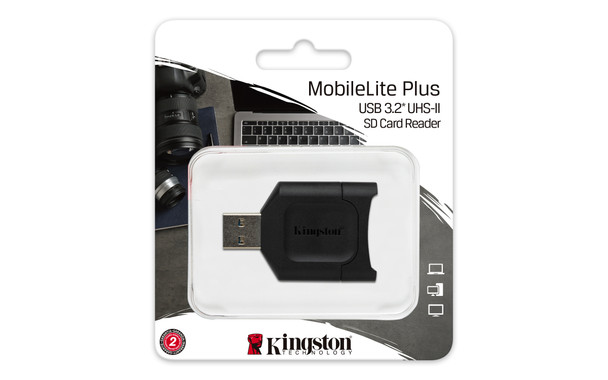 Kingston Technology Mobilelite Plus Usb 3.1 Sdhc/Sdxc Uhs-Ii Card Reader Mlp 740617301793