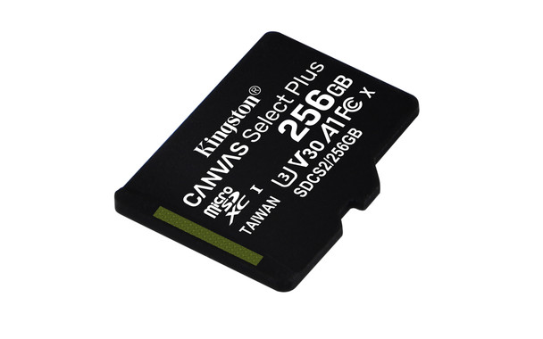 Kingston Technology 256Gb Micsdxc Canvas Select Plus 100R A1 C10 Card + Adp Sdcs2/256Gb 740617298710