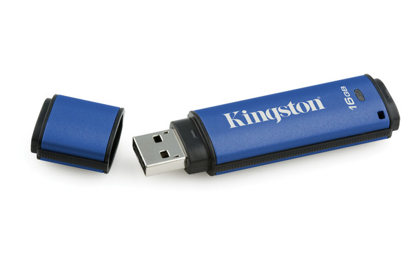 KINGSTON TECHNOLOGY 16GB DTVP30, 256bit AES Encrypted USB 3.0 DTVP30/16GB 740617223392