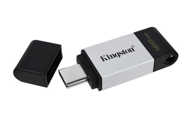 Kingston Technology 128Gb Usb-C 3.2 Gen 1 Datatraveler 80 Dt80/128Gb 740617306422