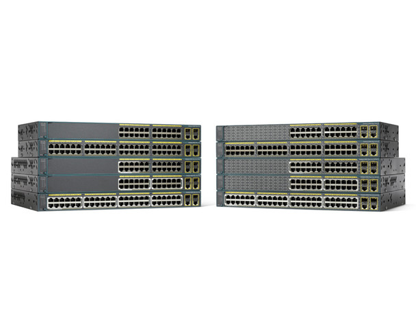 Cisco Systems Catalyst2960 Plus 48 10/100 +2 T/SFP LAN Base REMANUFACTURED WS-C2960+48TC-L-RF