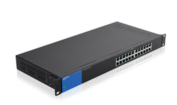 Linksys LGS124P network switch Gigabit Ethernet (10/100/1000) Power over Ethernet (PoE) 1U Black LGS124P 722868998410
