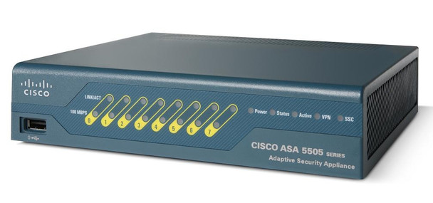 Cisco Systems ASA 5505 APPLIANCE W/SW, 10 USERS, 8 PTS ASA5505-K8-RF
