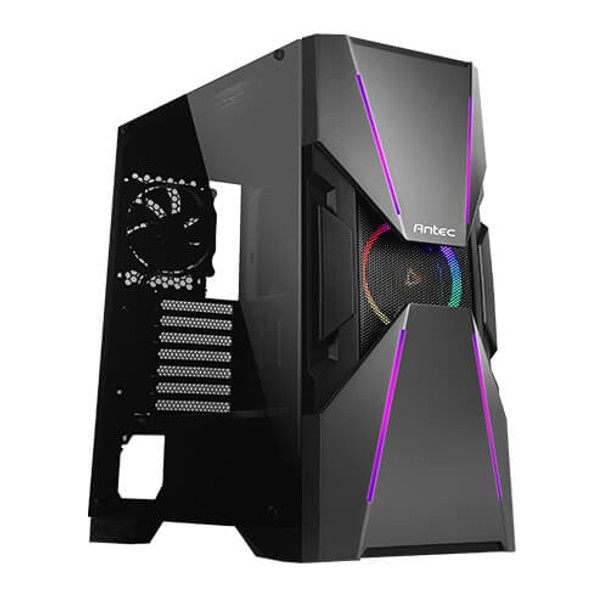 Antec CS DA601 Dark Avenger series gaming mid-tower tempered glass side panel