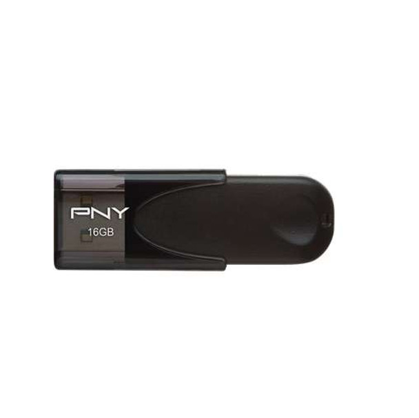 PNY MF P-FD16GATT4-GE 16GB Attache 4 USB 2.0 Black capless Retail