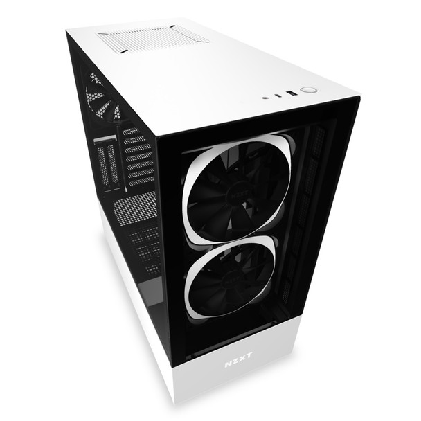 NZXT CS CA-H510E-W1 H510 Elite Mid-Tower TG USB 3.5 2.5 ATX Matte White RTL