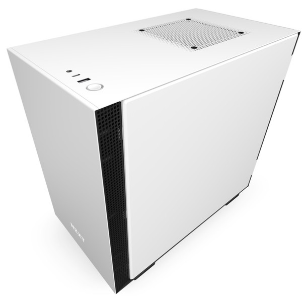 NZXT CS CA-H210B-W1 H210 SGCC Steel and TG USB 3.5 2.5 Mini-ITX Matte BK WT