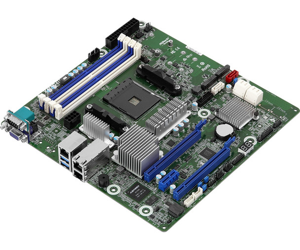 ASRock MB X470D4U2-2T Bulk AMD AM4 PGA1331 X470 Max64GB DDR4 PCIe3.0 micro-ATX