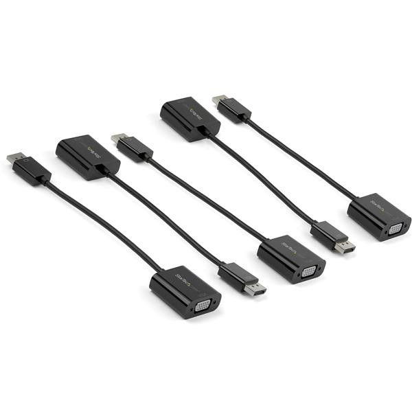 StarTech AC DP2VGA3X5 DisplayPort to VGA Adapter 1920x1200 5Pack Retail