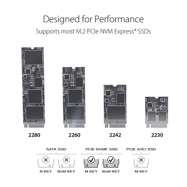 ASUS OD ESD-S1C BLK G AS ROG Strix Arion M.2 PCIe NVM Express SSD Enclosure