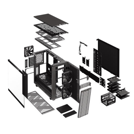 Fractal Design CS FD-C-DEF7A-08 Define7 Mid Tower EATX ATX MicroATX mITX Gray