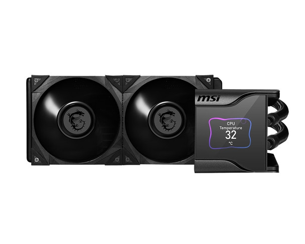 MSI FN MEG CoreLiquid S280 AIO Liquid CPU Cooler Duo 140mm 2.4 IPS Display