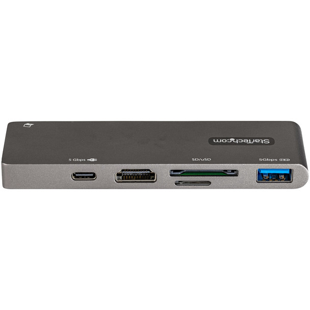 StarTech.com USB C Multiport Adapter for MacBook Pro/Air - USB Type-C to 4K HDMI, 100W Power Delivery Pass-through, SD/MicroSD Slot, 2-Port USB 3.0 Hub - Portable USB-C Mini Dock DKT30CMHSDPD 065030891776