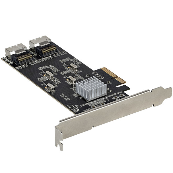 StarTech.com 8 Port SATA PCIe Card - PCI Express 6Gbps SATA Expansion Adapter Card with 4 Host Controllers - SATA PCIe Controller Card - PCI-e x4 Gen 2 to SATA III - SATA HDD/SSD 8P6G-PCIE-SATA-CARD 065030893275