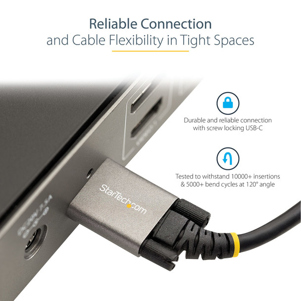 StarTech.com USB31CCSLKV50CM USB cable 0.5 m USB 3.2 Gen 2 (3.1 Gen 2) USB C Grey, Black USB31CCSLKV50CM 065030892957