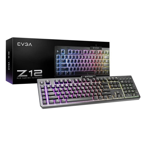 eVGA Keyboard 834-W0-12US-KR Z12 RGB Gaming Keyboard RGB Backlit LED Retail