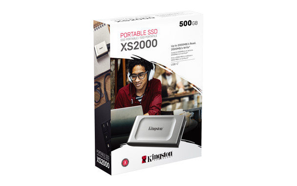 Kingston Digital XS2000 500G PORTABLE SSD SXS2000/500G 740617321357