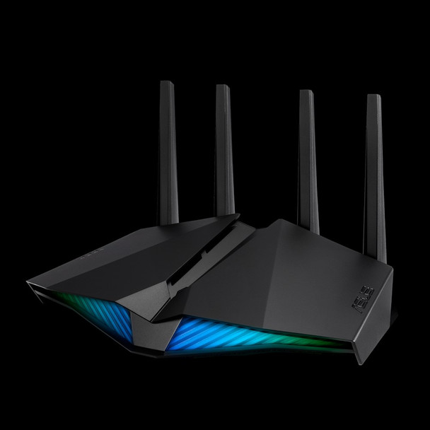 ASUS RT-AX82U wireless router Gigabit Ethernet Dual-band (2.4 GHz / 5 GHz) Black RT-AX82U 192876648612