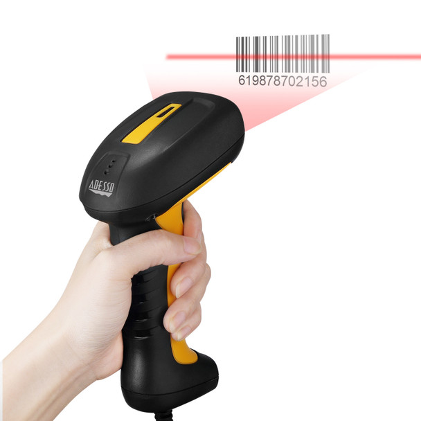 Adesso NuScan 2400U - Waterproof Handheld CCD Barcode Scanner NUSCAN 2400U 783750007443