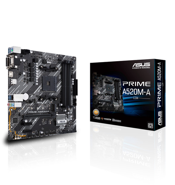 ASUS PRIME A520M-A/CSM motherboard AMD A520 Socket AM4 micro ATX PRIME A520M-A/CSM 192876826898