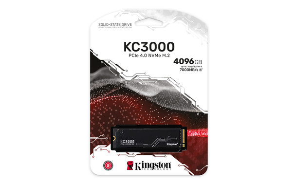 Kingston Digital KC3000 4.096TB PCIe 4.0 NVMe SKC3000D/4096G 740617324297