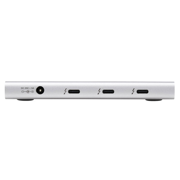 Tripp Lite MTB4-HUB3-01 4-Port Thunderbolt 4 Hub - 8K, 2x 4K 60 Hz, USB 3.2 Gen 2, USB-A Port, 100W Charging, Gray MTB4-HUB3-01 037332263117