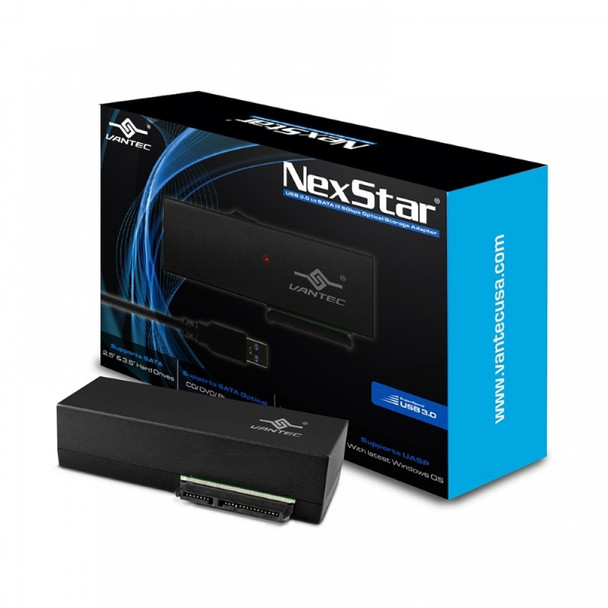 Vantec Accessory CB-ST00U3 NexStar USB3.0 To SATA 6Gbps Optical/Storage Adapter Retail